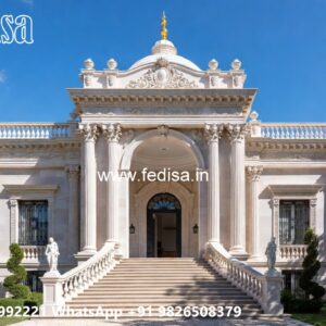 Luxury House Design with Grand Entrance Door Ideas No-1464