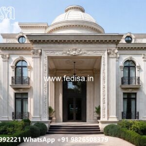 Classic House Design with Elegant Front Yard Ideas No-1548