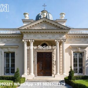 Classic House Design with Decorative Iron Railings No-1586