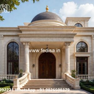 Classic House Design with Luxury Exterior Landscaping No-1631
