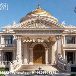 Elegant Classic Villa Design with Marble Finishes No-1665
