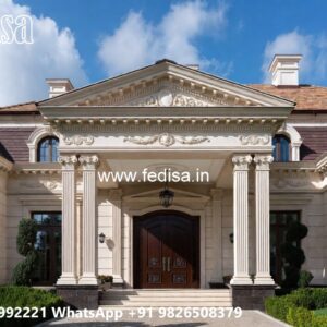 Classic Villa Design with Beautiful Roof Architecture No-1679