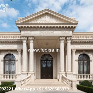 Classic Villa Design with Stylish Marble Flooring No-1682
