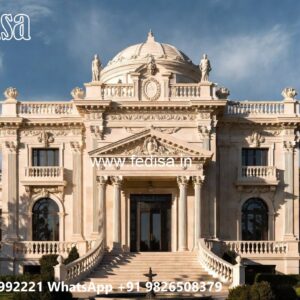 Classic Villa Design with Elegant Home Entrance No-1699