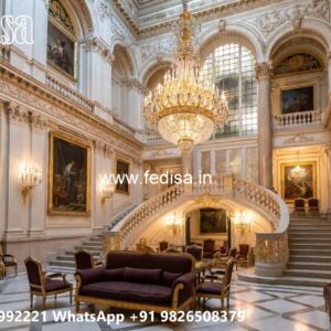 Classic Villa Design with Grand Staircase Inspiration No-1738