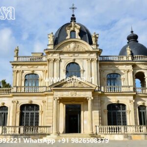 Classic Villa Design with Elegant Decorative Pillars No-1759