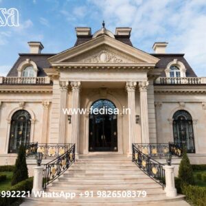 Classic Villa Design with Elegant Courtyard Inspiration No-1789