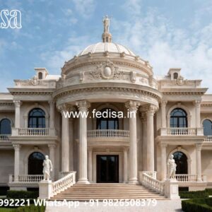 Luxury House Design with Grand Entrance and Elevation No-1808