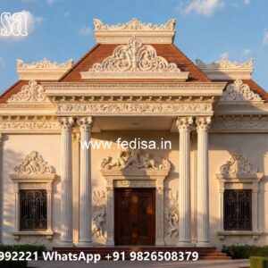 Classic House Design with Stunning Roof Architecture No-1975