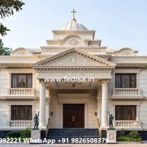 Classic House Design with Grand Entrance Ideas No-1976
