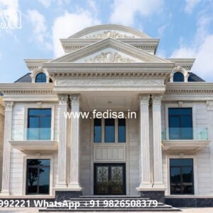 Classic House Design with Elegant Front Yard Ideas No-1998