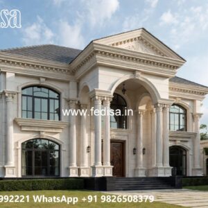 Classic House Design with Stylish Marble Flooring No-2007