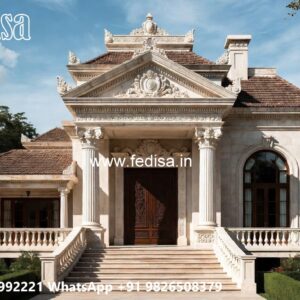 Classic House Design with Decorative Wall Textures No-2012