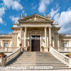 Classic House Design with Elegant Exterior Lighting No-2049