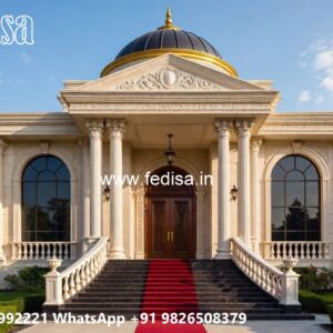 Classic House Design with Elegant Balcony Railings No-2057
