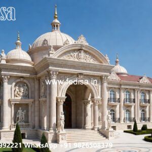 Classic Villa Design with Decorative Pillar Details No-2114