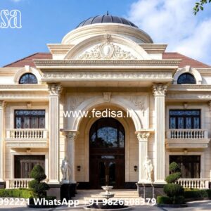 Luxury Classic Villa Design with Elegant Hall Ideas No-2135