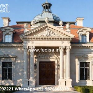 Classic Villa Design with Decorative Iron Railings No-2156