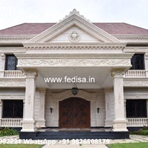 Classic Villa Design with Beautiful Balcony Railings No-2173