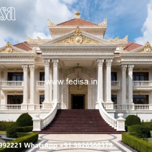 Classic Villa Design with Elegant Outdoor Garden No-2213