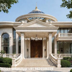 Classic Villa Design with Decorative Exterior Features No-2237