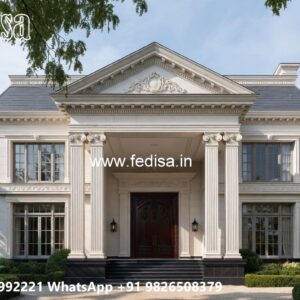 Luxury House Design with Grand Entrance and Elevation No-2258