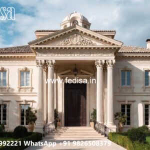 Luxury House Design with Grand Entrance Door Ideas No-2364
