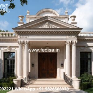 Classic House Design with Elegant Balcony Concepts No-2414