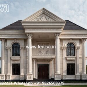 Classic House Design with Decorative Pillar Concepts No-2423