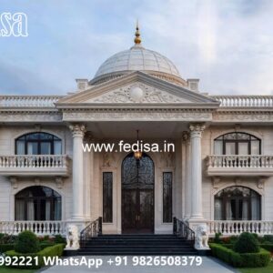 Classic House Design with Grand Entrance Ideas No-2426