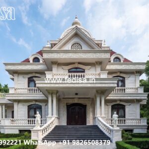 Classic House Design with Elegant Courtyard Ideas No-2456