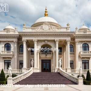 Classic House Design with Beautiful Stone Cladding No-2467