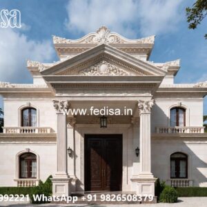 Classic House Design with Elegant Balcony Railings No-2507