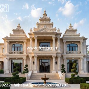 Classic Villa Design with Grand Front Elevation No-2558