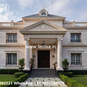 Classic Villa Design with Beautiful Garden Landscape No-2560