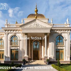 Elegant Classic Villa Design with Marble Finishes No-2565