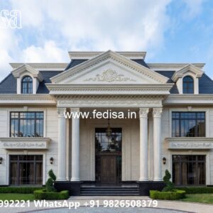 Classic Villa Design with Elegant Home Entrance No-2599