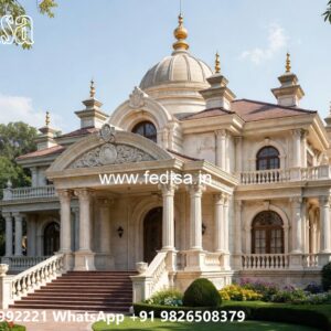 Classic Villa Design with Decorative Wooden Details No-2618