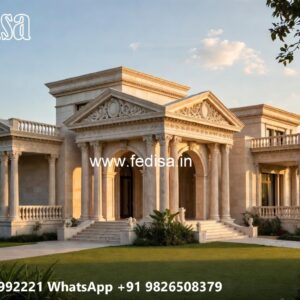 Classic Villa Design with Luxury Exterior Landscaping No-2619