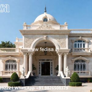 Classic Villa Design with Beautiful Garden Pathways No-2645