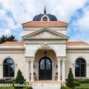 Classic Villa Design with Elegant Decorative Pillars No-2659