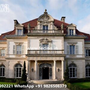 Classic Villa Design with Elegant Entrance Gate Ideas No-2679