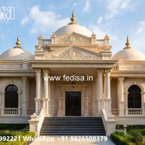 Luxury House Design with Grand Entrance and Elevation No-2708