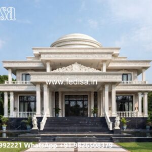 Classic House Design with Elegant Outdoor Lighting No-2914
