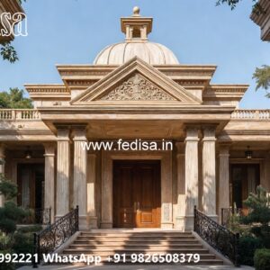 Classic House Design with Elegant Exterior Lighting No-2949