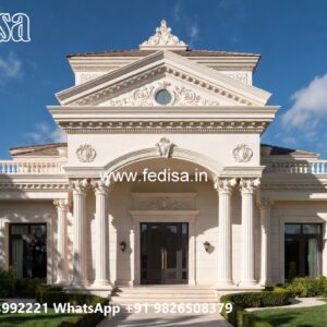 Classic House Design with Elegant Balcony Railings No-2957