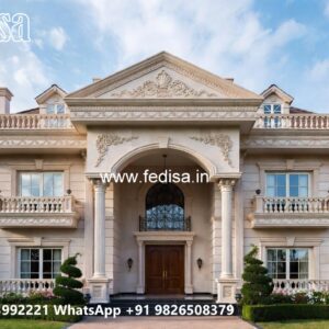 Classic House Design with Luxury Exterior Landscaping No-2981