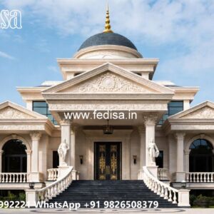 Classic Villa Design with Elegant Staircase Ideas No-3019