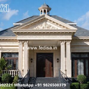 Classic Villa Design with Beautiful Roof Architecture No-3029