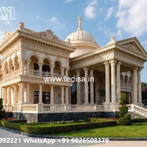 Classic Villa Design with Beautiful Balcony Railings No-3073